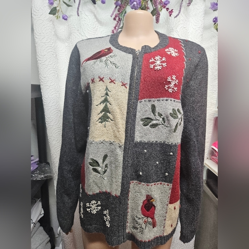 Women's Festive Cardigan Sweater
